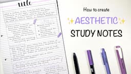 How to take simple and aesthetic study notes ✍🏼 title ideas and how to structure your notes 📝