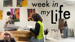 ONE WEEK: art class, handiwork, planning an art market!