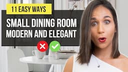 ✅ TOP 11 Ideas for SMALL DINING ROOM | Interior Design Ideas and Home Decor | Tips and Trends