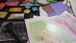 TEST GEL PRESS: ENCRE ET CLASSEURS DE GAUFRAGE  #AALL&CREATE