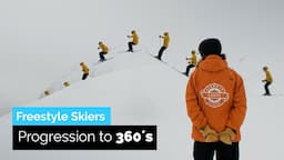 Freestyle Skiers Progression to 360s on Skis