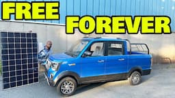 We Built a $3100 Solar Powered Electric Mini Truck with FREE charging for life