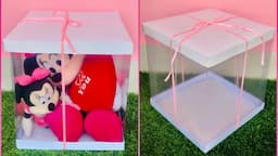 DIY Plastic Gift Box 🎁 / DIY Transparent Gift Box / DIY Cake Box