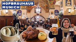 EATING and DRINKING at the Most Famous BEERHALL in Germany! HOFBRÄUHAUS MUNICH!