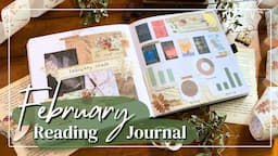 Discuss my February Reads + Reading Journal Set Up! Fantasy Edition⚔️🌿