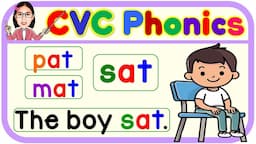 Reading Lesson for Beginners | CVC Phonics Sentences | Practice Reading | Short Stories |Teacher Aya