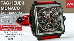 TAG HEUER Watches Presented by New CEO Julian Tornare at Watches and Wonders 2024.