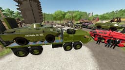 Delivering Army Tanks to Battle | Farming Simulator 22