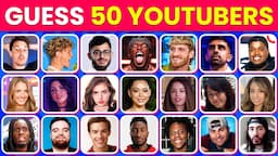 Guess The 50 YouTubers From Mr Beast’s $1,000,000 Challenge | 50 YouTubers Fight For $1,000,000