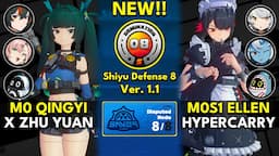 M0 Qingyi x M0S1 Zhu Yuan & M0S1 Ellen | Shiyu Defense Disputed Node Floor 8 S Rank | ZZZero