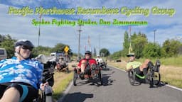 Pacific Northwest Recumbent Cycling Group Ride With Dan Zimmerman of Spokes Fighting Strokes