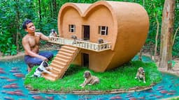 Dog rescue and build Loving Dog House - Build House for Puppies