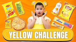 Using Only YELLOW Things for 24 Hours Challenge | ToyStars