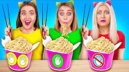 NO HANDS VS ONE HAND VS TWO HANDS || Crazy Food Challenges and Funny Situations by 123 GO! GENIUS