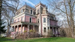 Abandoned 1860's Pink Victorian Mansion - Found Room for Underground Railroad