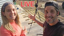 7PM LIVE! Tiny House BUILDING is going AWESOME!