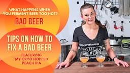 How to Fix That "Homebrew Taste": Making My Peach IPA Drinkable