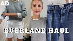 EVERLANE HAUL | Wardrobe Basics Transition to Autumn/Fall  | Sustainable Denim, Cotton & Cashmere AD