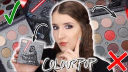 COLOURPOP x STAR WARS DARTH VADER PALETTE 🖤 SWATCHES + TUTORIAL