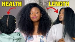 HEALTH hair vs LONG natural hair, can we have both? #longnaturalhair #naturalhair  #healthyhair