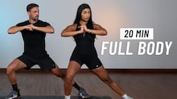 20 MIN FULL BODY WORKOUT - Burn & Tone (No Equipment + No Jumping)