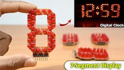 How to Make 7-Segment Display Using LED | Home Made Seven Segment Display