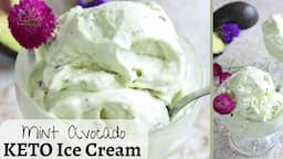 Mint Avocado Ice Cream | low carb | weight loss | high protein