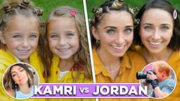 Jordan Matter vs Kamri | 5-Minute Photo Challenge Recreating ICONIC Twin Pics!