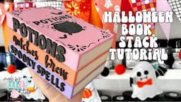 Halloween Book Stack Tutorial