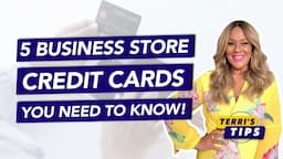 5 Business Store Cards! Business Credit Cards! Build Business Credit! Retail Cards! EIN Credit!