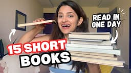 Top 15 short books you can read in one day...or even one sitting 🙌 (for beginners)