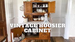 Adding an Antique Hoosier Cabinet to Our Farmhouse Unfitted Kitchen