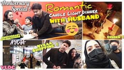 Romantic Anniversary Candle Light Dinner | Husband Ne Kya Gift Diya | Marriage Anniversary Vlog