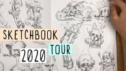 2020 Sketchbook Tour (2017~2020)! ✏️Took me 3 years to finish...😅