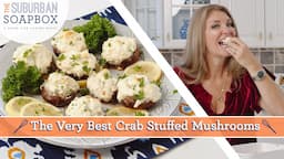 Easy Crab Stuffed Mushrooms - The Best New Year's Eve Party Appetizer!