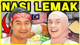 MY HUSBAND TEACHES ME TO MAKE NASI LEMAK! 🤣🇲🇾