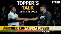 Conversation with Abhishek Chaturvedi -UPSC and Beyond | Topper's Talk |UPSC CSE 2022 #upsc #podcast