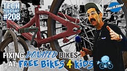 Fixing Donated Bikes at Free Bikes 4 Kidz | Tech Tuesday #208