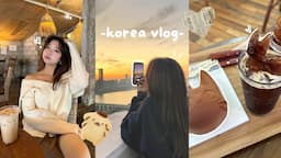 KOREA vlog🍰: shopping in hongdae, cafe hopping, meeting friends, good eats