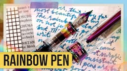 Rainbow Fountain Pen! TWSBI Iris Diamond 580 Review and Comparison