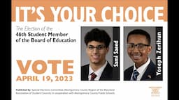 Meet The Candidates For Student Member of the Board - 2023 W/ Open Captions