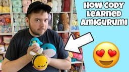 Cody learns how to do Amigurumi from Hooked by Robin   How fun!!!