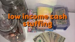 2nd october cash stuffing (low income / waitress income)