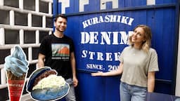 JAPAN'S HIDDEN GEM TOWN - KURASHIKI 💙  (and eating blue food..?!)