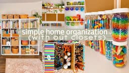 ORGANIZE WITH ME | HOME ORGANIZATION | SIMPLE LIVING TIPS DECLUTTER CLEAN WITH ME EXTREME MOTIVATION