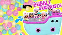 LOL Surprise Mega Ball Magic Surprises! Dolls on Spring Break! Squishy Sand and Bubbles