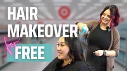 Hairstylist gives FREE hair makeover at Target