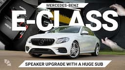 Ultimate Mercedes E-Class Speaker Upgrade | Custom 12-inch Sub Installation feat. Audison & Hertz