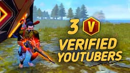 VERIFIED YOUTUBERS LOBBY || TOTAL 46 KILLS 🔥 || 3 VERIFIED BADGE YOUTUBERS IN THE SAME LOBBY 🤯 !!!