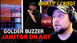 Janitor - Richard Goodall Gets The Golden Buzzer On AGT (Don't Stop Believin) Emotional Reaction!